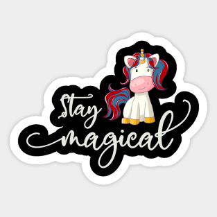 Christmas Unicorn: Stay Magical Sticker